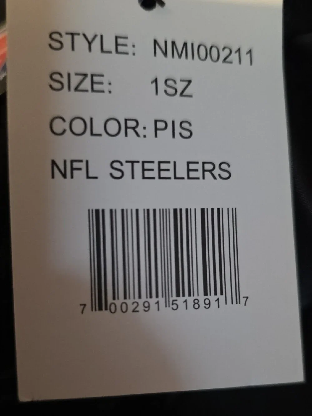 NFL Pittsburgh STEELERS Black Faux Fur Scarf with Built In Hand Pockets